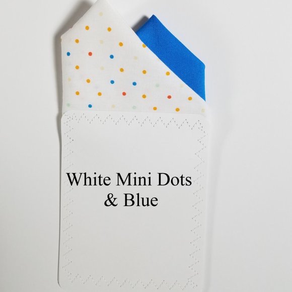 NEW - Contrasting Color 100% Cotton Pre-Folded Pocket Square Handkerchief Insert - Picture 7 of 7